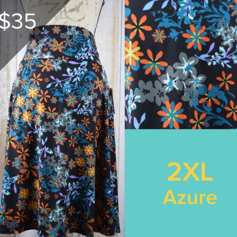 Lularoe 2XL Azure Skirt
